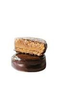 Cargar imagen en el visor de la galería, Alfajor proteico de nuez con chocolate semi bitter
