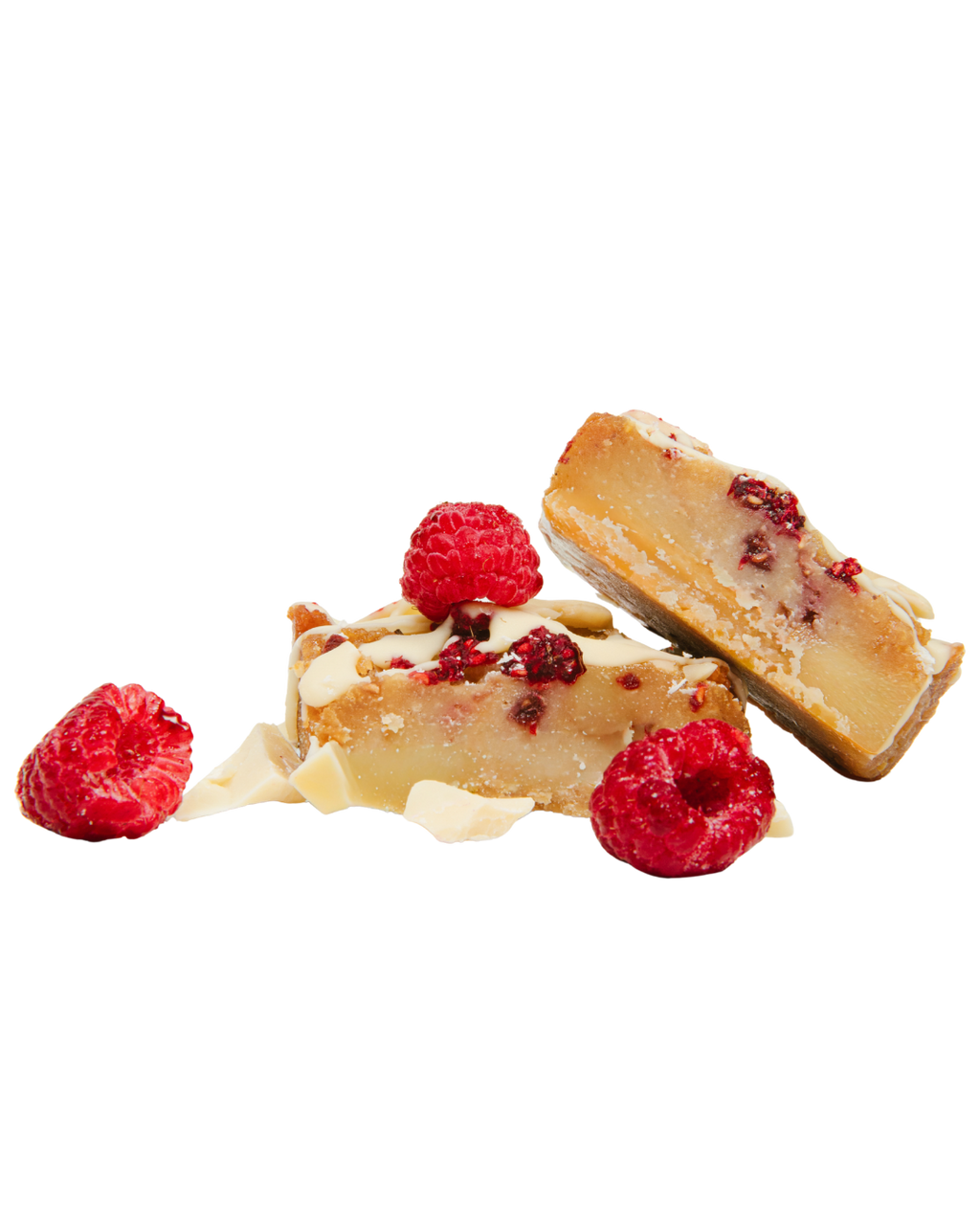 Protein Blondie Bar con frambuesa