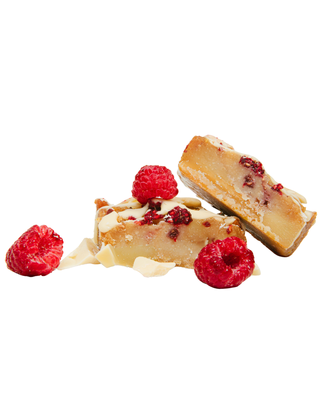 Protein Blondie Bar con frambuesa