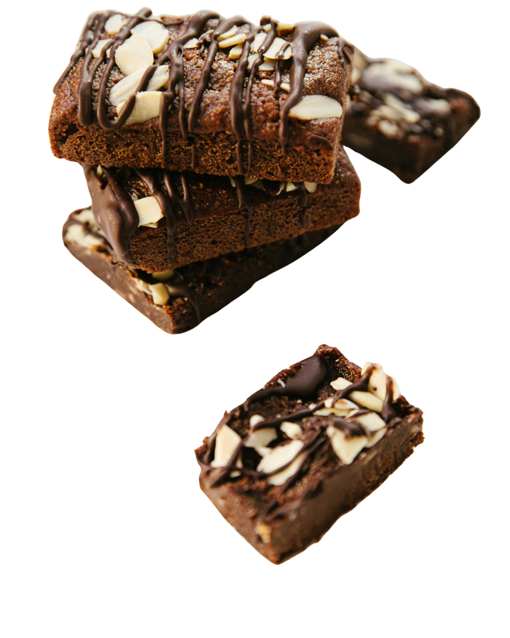 Protein Brownie Bar con almendras laminadas