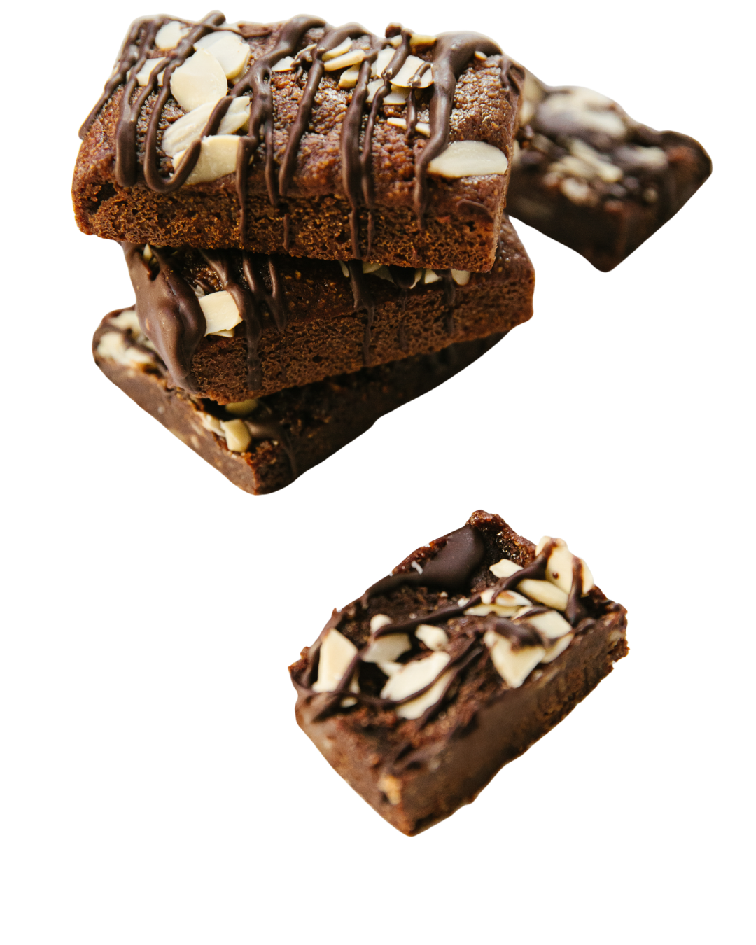 Protein Brownie Bar con almendras laminadas