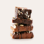 Protein Brownie Bar con almendras laminadas