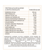 Alfajor proteico de almendras tostadas con chocolate blanco