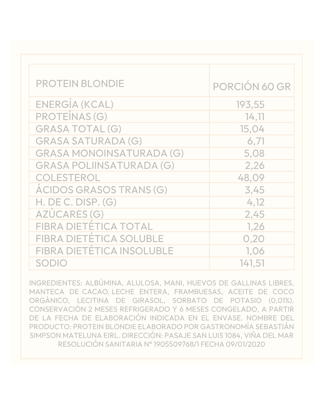 Protein Blondie Bar con frambuesa
