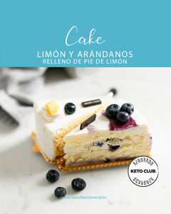 Arándanos y  Limón Keto Cake